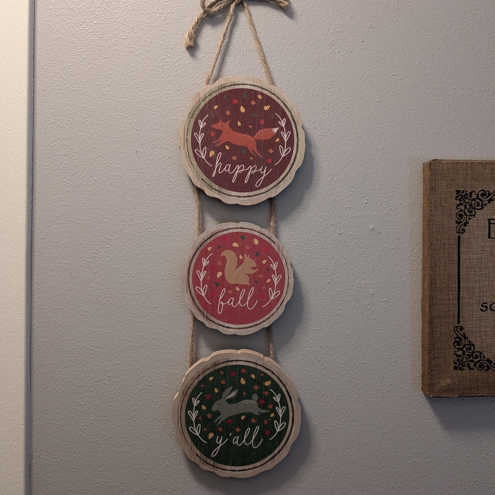 Rustic Fall Hanging Decor with Woodland Animals